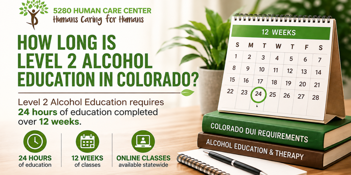 How Long Is Level 2 Alcohol Education in Colorado? 1 How Long Is Level 2 Alcohol Education in Colorado?